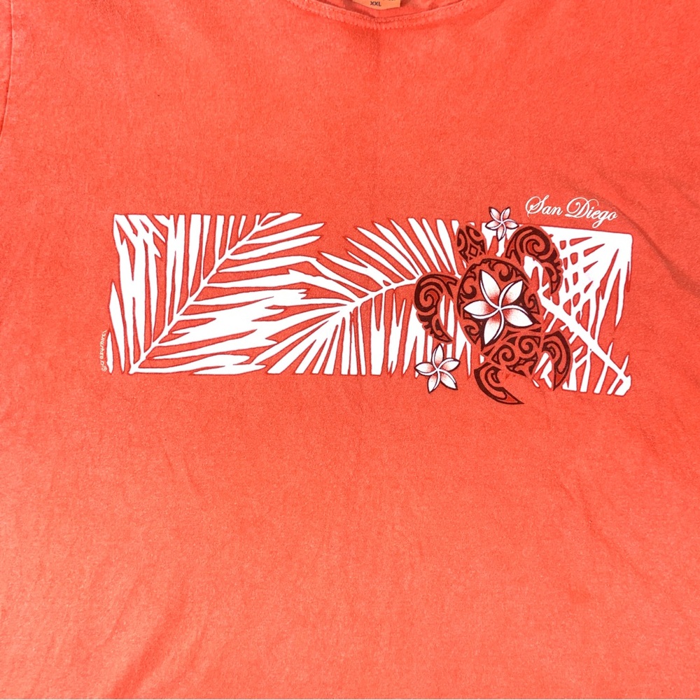 Crazy shirt Hawaii San Diego Womens XXL t shirt tangerine dye - Picture 2 of 8